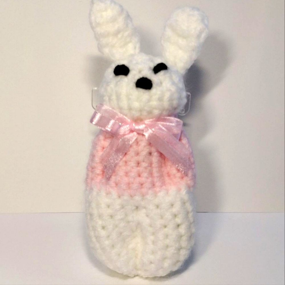 Handmade Amigurumi Crochet Bunny Light Pink